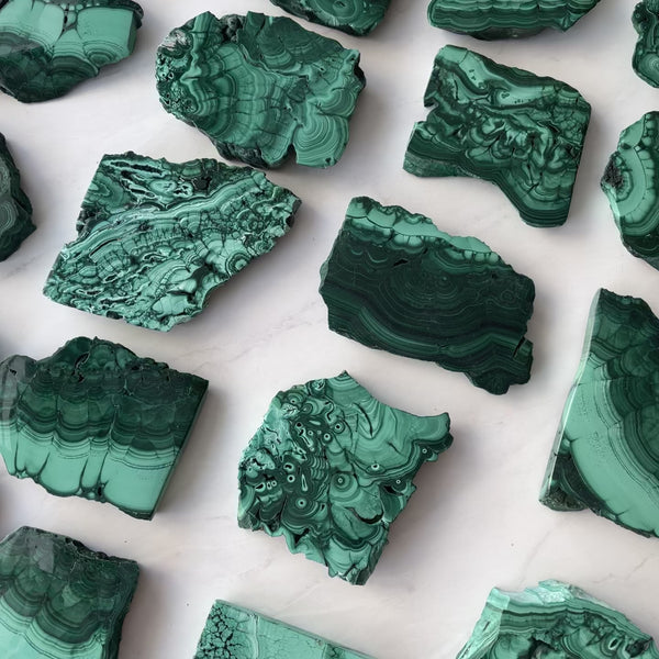 Malachite Crystal Palmstone Large